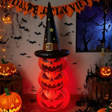 NNETM Glow-in-the-Dark Inflatable Pumpkin Scarecrow Decoration