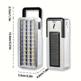 NNETM Solar Rechargeable LED Lantern with USB Charging