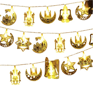 NNETM Ramadan Eid LED String Lights Star Moon Castle