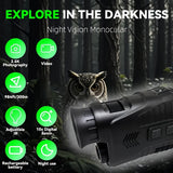 NNETM 10X Digital Zoom Infrared Monocular with LED Light