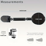 NNETM Adjustable Desk Armrest Support Rotating Ergonomic Elbow Rest