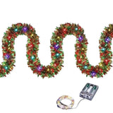 NNEOBA Christmas LED Tinsel Garland with Lights