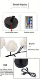 NNETM Festive Glow: Christmas Rose Tree Night Light with Dual Power Options