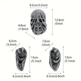 NNETM 3-Piece Set of 5-Inch Realistic Ghost Hands - Wall-Mounted Head Pendants