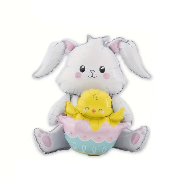 NNETM Cute Sitting & Standing Bunny Balloon Easter Decoration
