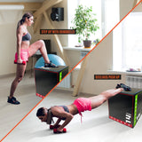 NNETM Versatile 3-in-1 Jump Box & Fitness Step(Black)