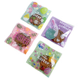 NNETM 100pcs Easter Self-Adhesive Cartoon Plastic Bags