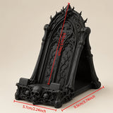 Gothic Skull Phone Stand 9.5 × 5.7 × 9.5CM – Black