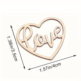 NNETM Love Heart Wood Crafts for DIY Home Decor