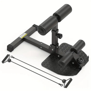 NNETM 1pc Squat Training Machine - Sit-up Auxiliary Device - Black