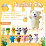 NNETM 10pcs Mini Animal Finger Puppets Set for Kids