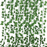 12pcs Artificial Ivy Vine Garland Set 120cm Green Leaf