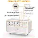 NNETM 3-in-1 Sleep Night Light Humidifier Bluetooth Speaker