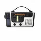 NNETM Solar Hand Crank Power Emergency Radio with Multi-Band Functionality