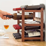 NNETM 4 tiers Vintage Wine Bottle Rack
