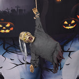NNETM Halloween Hanging Skull Decoration LED with Sound