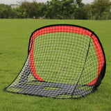 NNETM Portable Dual-Use Folding Soccer Goal - Red