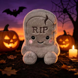 18CM Tombstone Design Plush Toy Creepy Horror Doll