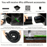 NNETM Flexible Rain Gutter Downspout Extension Kit