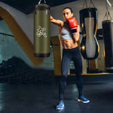 NNETM 1 Set 60CM Heavy-Duty Hanging Boxing Sandbag(Black)