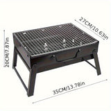 NNETM Charcoal BBQ Grill for Outdoor Cooking
