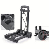 NNETM Folding Trolley with 2 Wheels Telescopic Handle