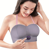 NNETM Relaxing Electric Breast Massager with USB Charging(Silvery Grey)