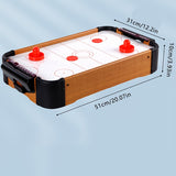 NNETM Mini Wooden Air Hockey Table Game