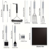 NNETM BBQ Grill Accessories Set (17pcs)