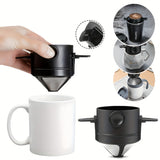 NNETM Portable Coffee Dripper Stainless Steel Reusable Filter