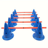 NNETM 15-Piece Adjustable Sports Training Cones Set