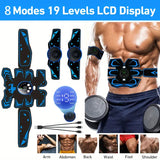 NNETM Abdominal Muscle Stimulator Trainer with 6 Modes and 19 Intensity Levels