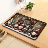 Santa Claus Christmas Doormat Non-Slip Machine-Washable
