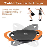 NNETM 1pc Balance Board - Non-Slip Exercise Trainer(Black)