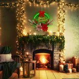NNETM Radiant Festivity: LED-Lit Artificial Christmas Wreath
