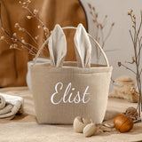 NNETM Linen Bunny Easter Tote Bag