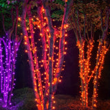 NNETM Halloween Solar String Lights Lithium Battery Outdoor Decor