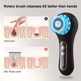 NNETM Face Scrubber with 5 Heads & 3 Modes