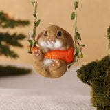 NNETM Resin Easter Bunny Carrot Figurine for Home Decor