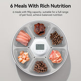 NNETM Smart 6-Meal Automatic Cat Feeder Dispenser