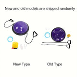 NNETM Balance Ball Gym Training Exercise Half Fitness with Pump & Band - Purple