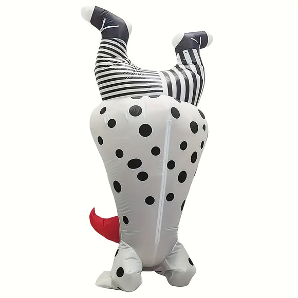 NNETM Inflatable Clown Skeleton Costume for Halloween Party