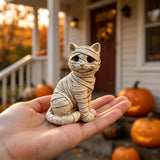 9CM Egyptian Retro Mummy Cat Resin Ornament - Sculpture