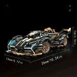 NNETM Building Block Car with Golden Bull Toy Set