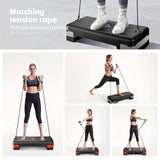 NNETM Adjustable Sports Fitness Pedal with Pull Rope - 81cm, Black and Red