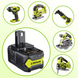NNETM 1 Pack Lithium Battery for Ryobi Tools
