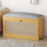 NNETM 70cm Bamboo Shoe Rack Bench - Seat and Storage