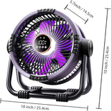 NNETM Outdoor Camping Fan USB Rechargeable