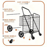 NNETM Heavy Duty Utility Shopping Cart