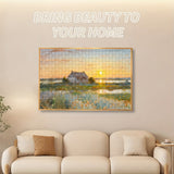 NNETM 75 × 50 cm Aluminum Alloy Puzzle Photo Frame – Large Wall Frame